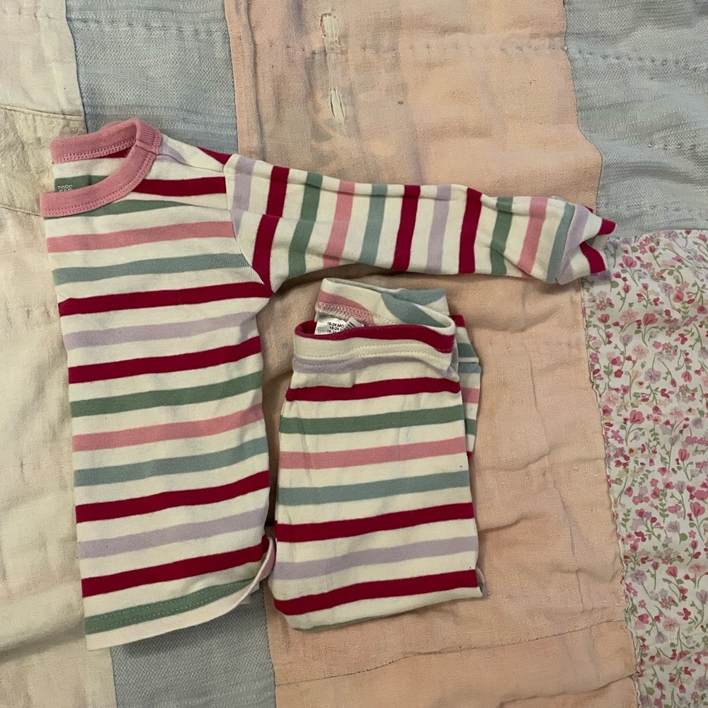 GAP Christmas Striped PJ set